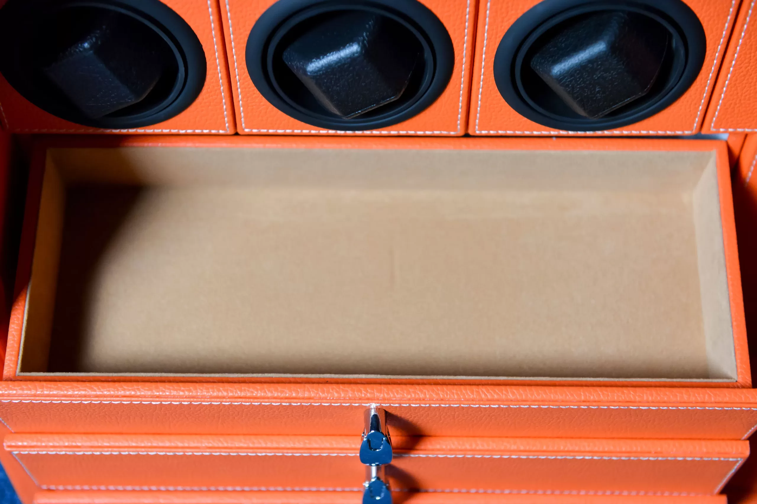 Automatic Watch Winder Safe Box with 6/9/12 Slots, Intelligent Rotation Programs 650–1950 TPD, Carbon Steel Hidden Strongbox with Fingerprint Unlock, Digital Code, Key Access, Alarm and Security Glass 4