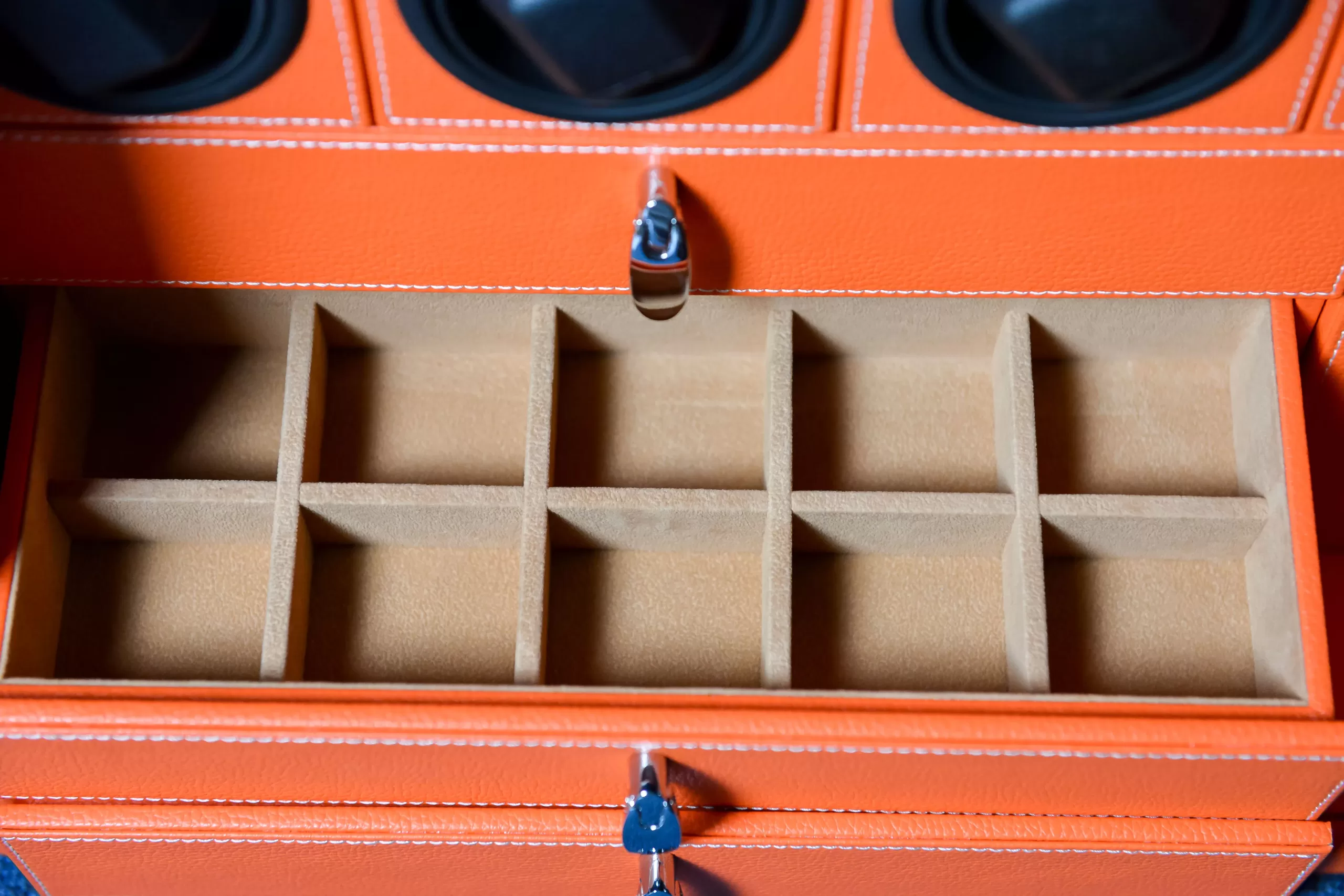 Automatic Watch Winder Safe Box with 6/9/12 Slots, Intelligent Rotation Programs 650–1950 TPD, Carbon Steel Hidden Strongbox with Fingerprint Unlock, Digital Code, Key Access, Alarm and Security Glass 3