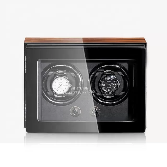 Large Capacity Automatic Watch Winder Cabinet with Piano Lacquer Finish, Rectangular Wooden Multifunction Storage Box for Mechanical Watches, Jewelry & Timepieces, OEM/ODM Customizable, CE Certified - 图片 6