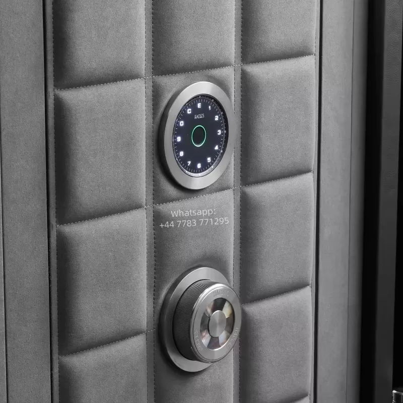 Luxury Fingerprint Safe with Double Watch Winder for 4/6/8/12/24 Timepieces, Fireproof ... - SKU LAWW1642 - UGI Packaging