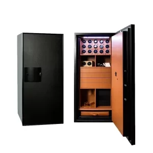 Luxury Fireproof Watch Winder Safe Cabinet, Steel Strongbox with Digital Touch Lock, Fingerprint Option, Anti-Theft Structure, Large Capacity for Jewelry, Gun, and Intelligent Home Storage Solutions