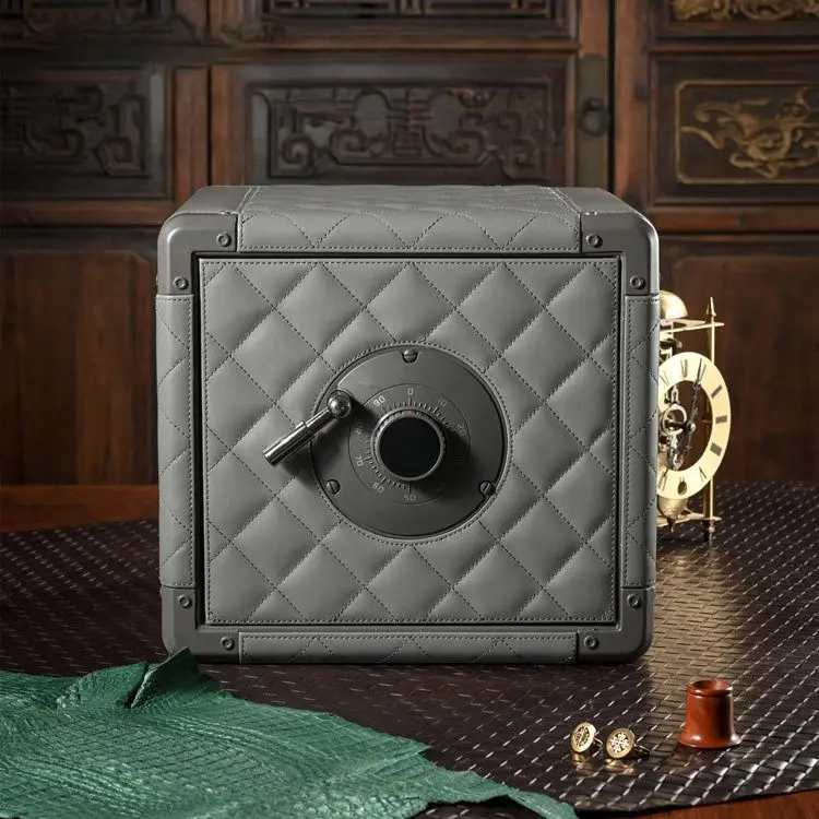 Luxury Leather Automatic Watch Winder Safe Box with 4 Slots, Password Unlock, Touch Screen Panel, Atmosphere Lamp, Durable Steel & Leather Construction for Secure Watch Storage, Display and Protection - 图片 6