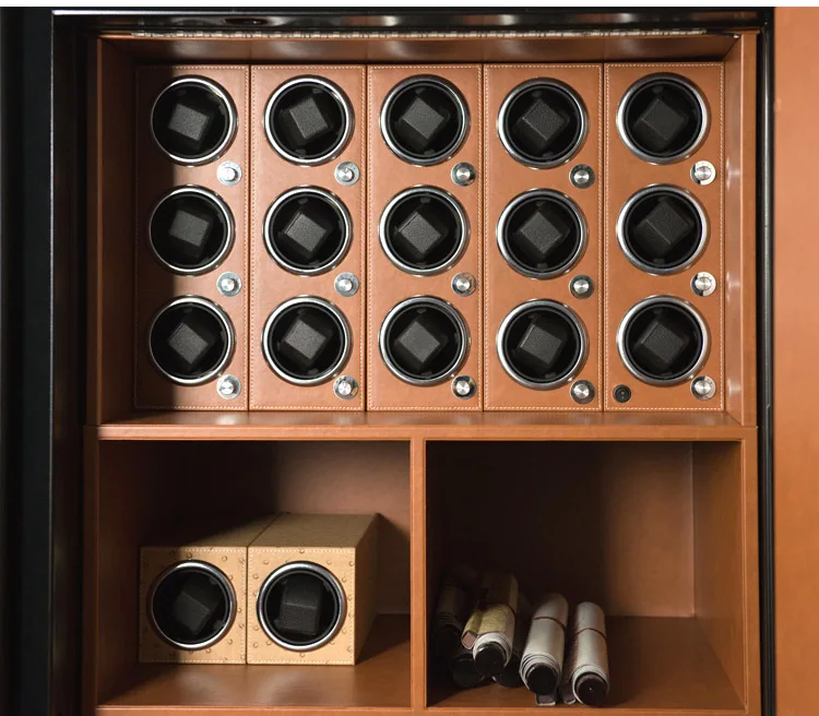 Luxury Fireproof Watch Winder Safe Cabinet, Steel Strongbox with Digital Touch Lock, Fingerprint Option, Anti-Theft Structure, Large Capacity for Jewelry, Gun, and Intelligent Home Storage Solutions 10