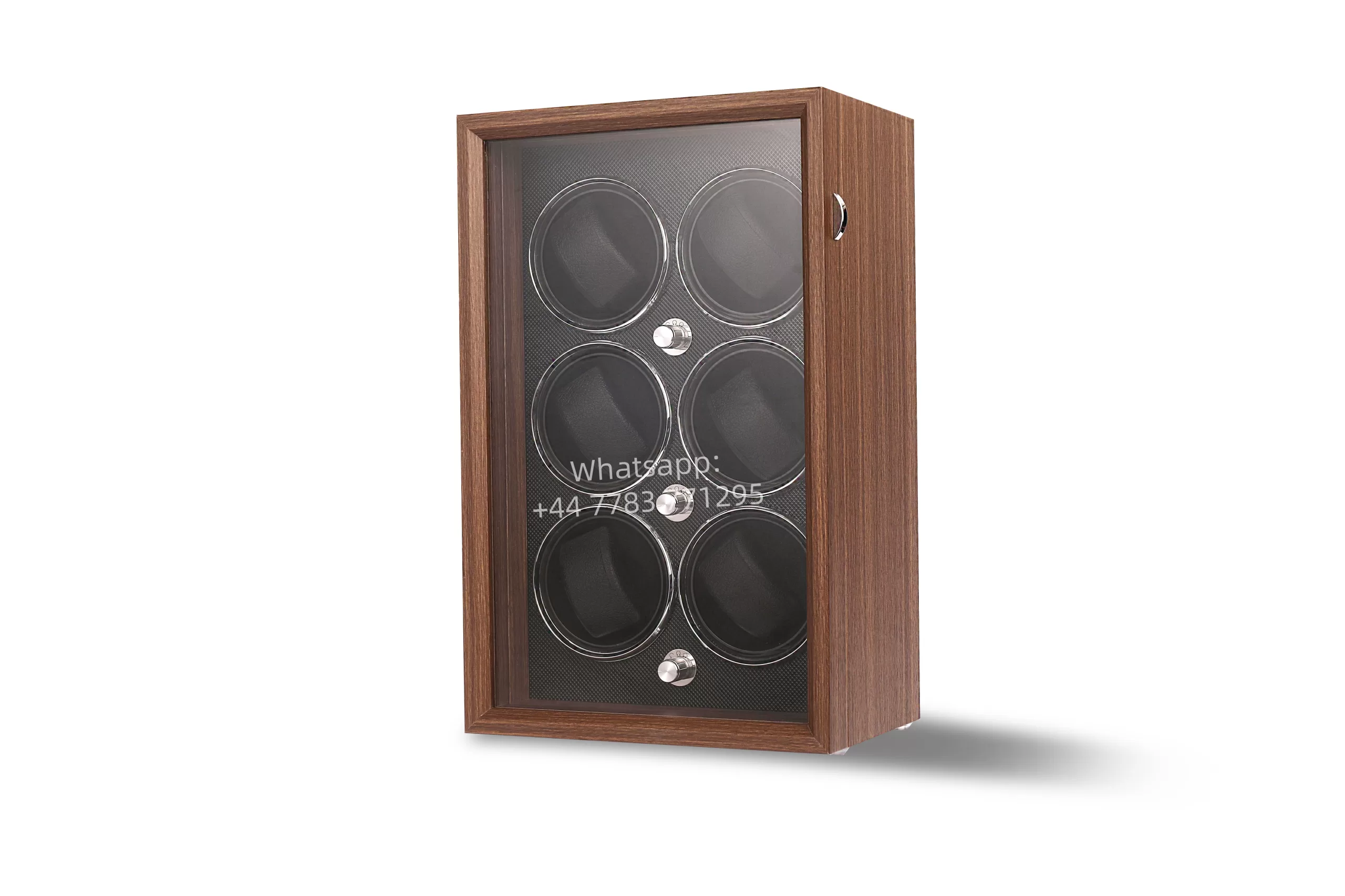 Luxury 1,2,4,6-Slot Wooden Automatic Watch Winder Box with Clear Glass Display, Custom ... - SKU LAWW0855 - UGI Packaging
