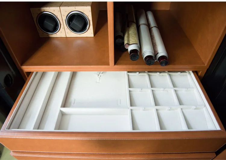 Luxury Fireproof Watch Winder Safe Cabinet, Steel Strongbox with Digital Touch Lock, Fingerprint Option, Anti-Theft Structure, Large Capacity for Jewelry, Gun, and Intelligent Home Storage Solutions 12