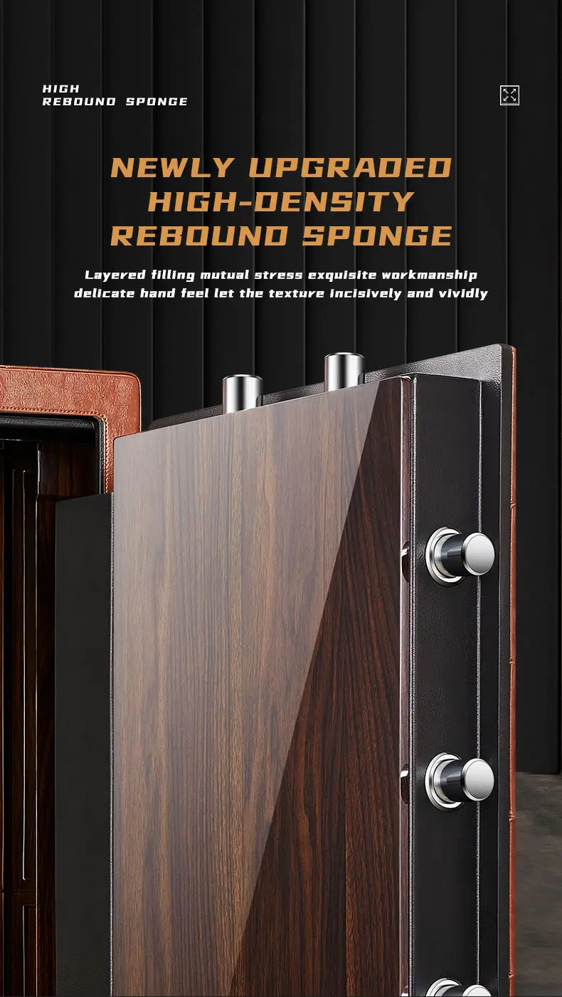 Premium 6,9,12-Slot Automatic Watch Winder Safe Box with Fingerprint, Digital Password & Key Unlock, High-End Steel Strongbox with Leather Suede Interior, Fireproof Jewelry Cabinet for Luxury Watch Storage 4