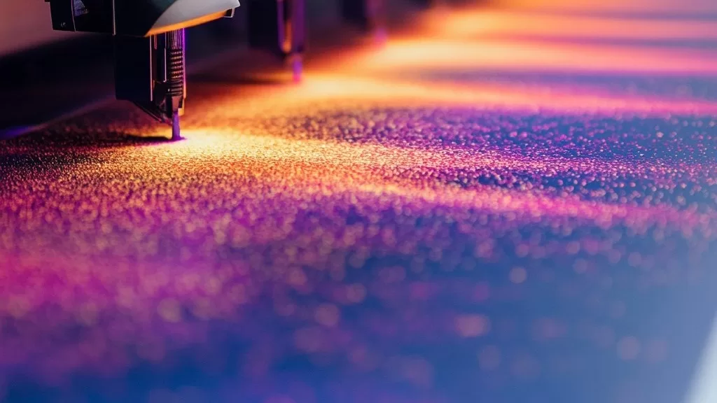 Heat transfer printing tutorial infographic showing 5 step-by-step guides covering file preparation, material selection, cost calculation, quality control, and troubleshooting from UGI Packaging