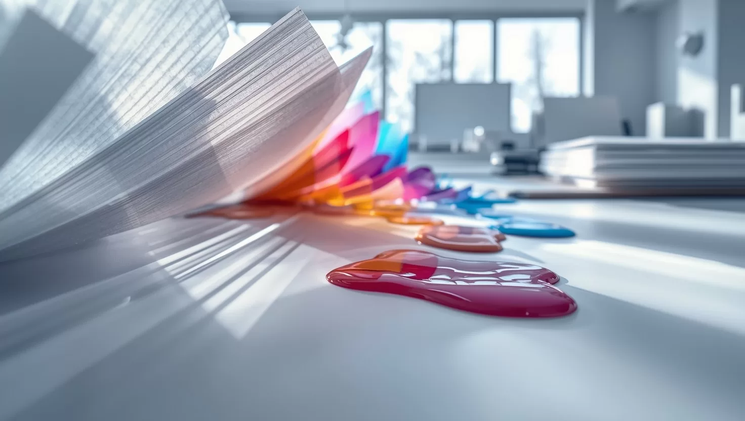 Pearlescent coating types - silver white gold copper interference color samples