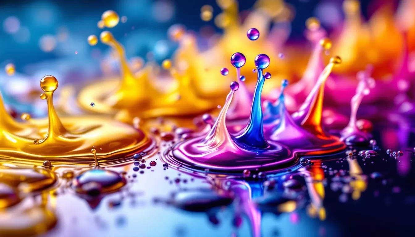 Thermal transfer design requirements showing RGB vs CMYK color mode comparison, 300-600 DPI resolution standards, 1/8 inch bleed lines, and safe zone guidelines for packaging artwork preparation