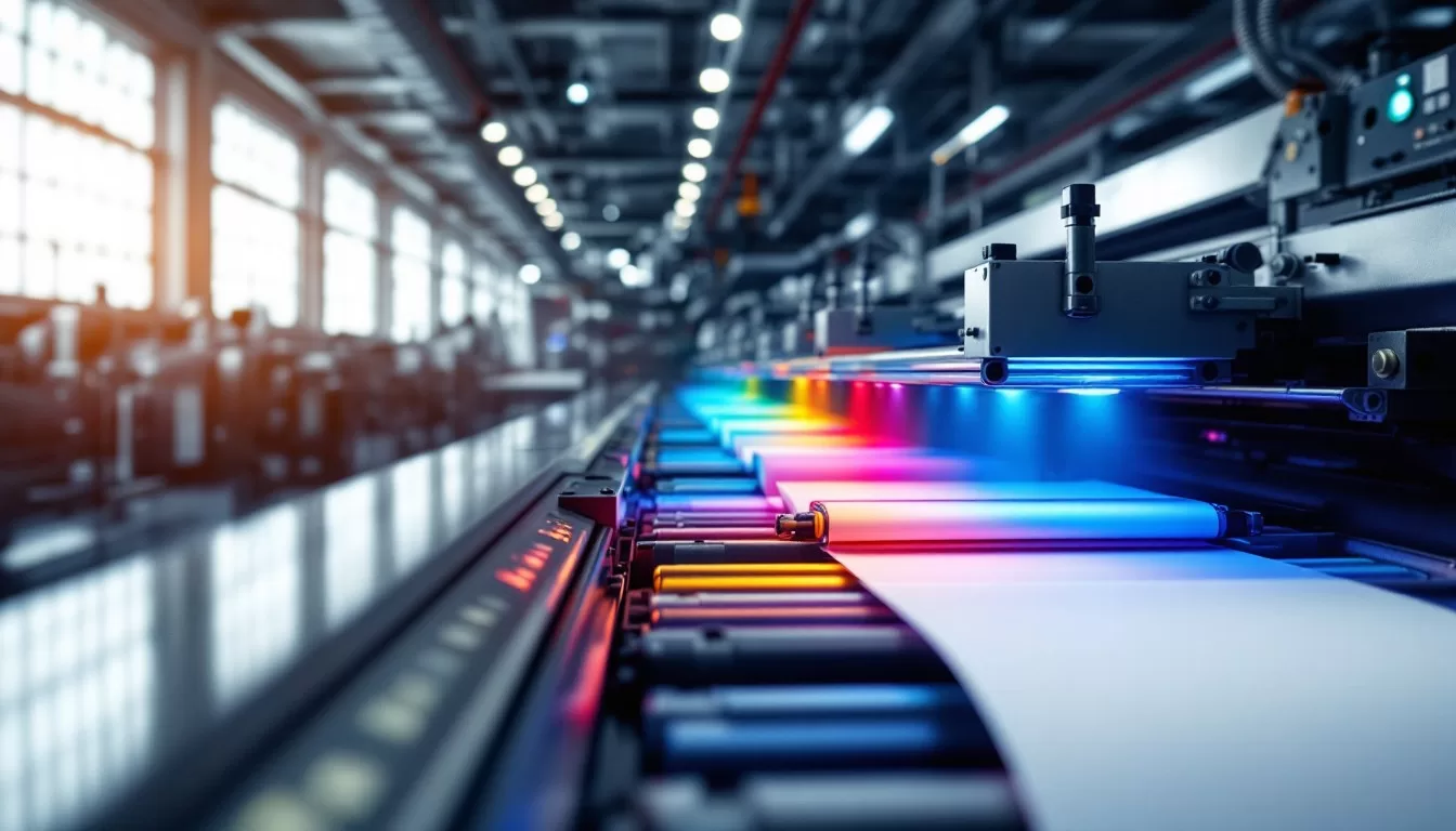 Five thermal transfer printing types comparison showing direct thermal, water-soluble inks, heat transfer, hydrographic and sublimation methods for packaging & printing