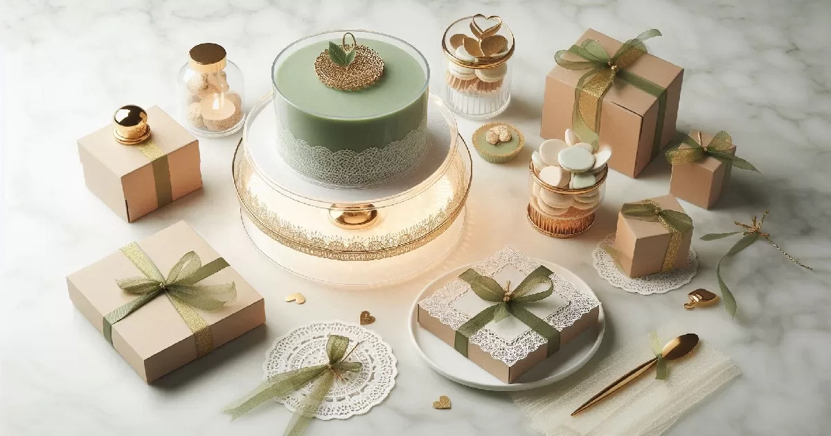 cake dessert supplies wholesale manufacturer acrylic display stand paper doilies kraft boxes UGI Packaging Guangzhou