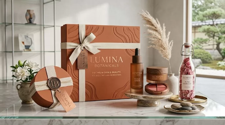 Cosmetic packaging material board weight comparison — coated art board, grey board, kraft paper options at UGI Packaging