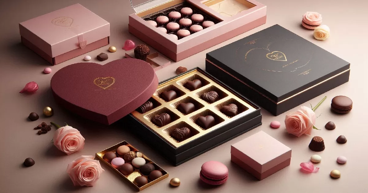 custom candy box manufacturer UGI Packaging macaron heart shaped chocolate gift box Guangzhou