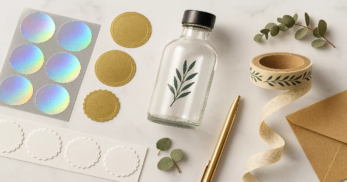 custom stickers and labels manufacturer UGI Packaging Guangzhou holographic vinyl UV transfer production