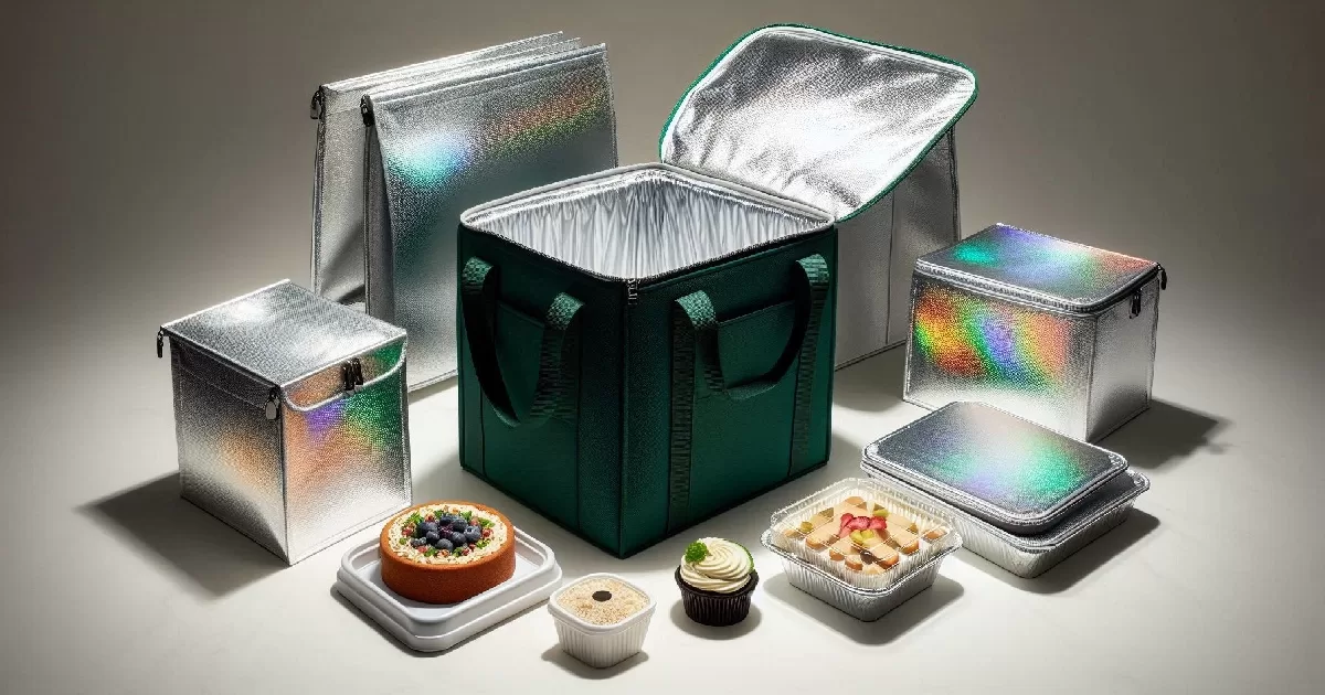 custom thermal takeout delivery bags manufacturer UGI Packaging insulated non-woven aluminium foil cake bags